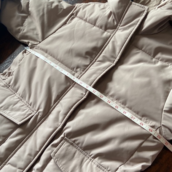 Everlane The ReNew Long Puffer Burnt Sugar Taupe Size Small - Picture 14 of 16